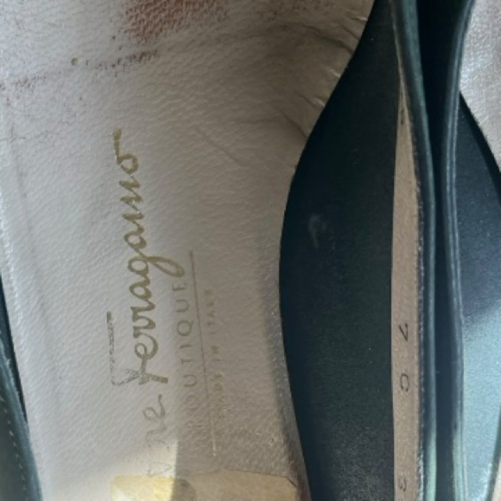 Salvatore Ferragamo Black Leather Footwear - Picture 7 of 8